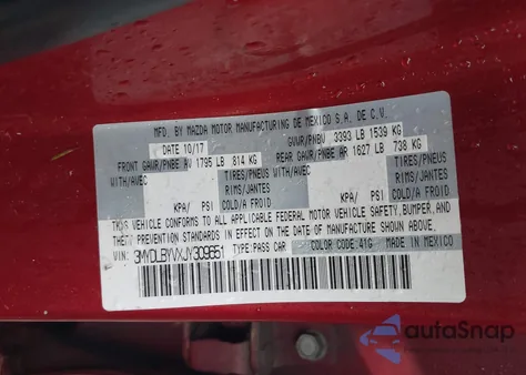 2018 Toyota Yaris Ia z USA, uszkodzony, nr VIN 3MYDLBYVXJY309651